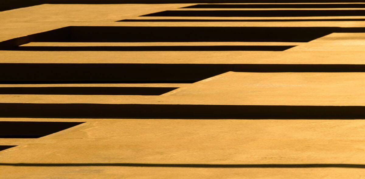 Abstract look at yellow building (Norman's), Weighbridge