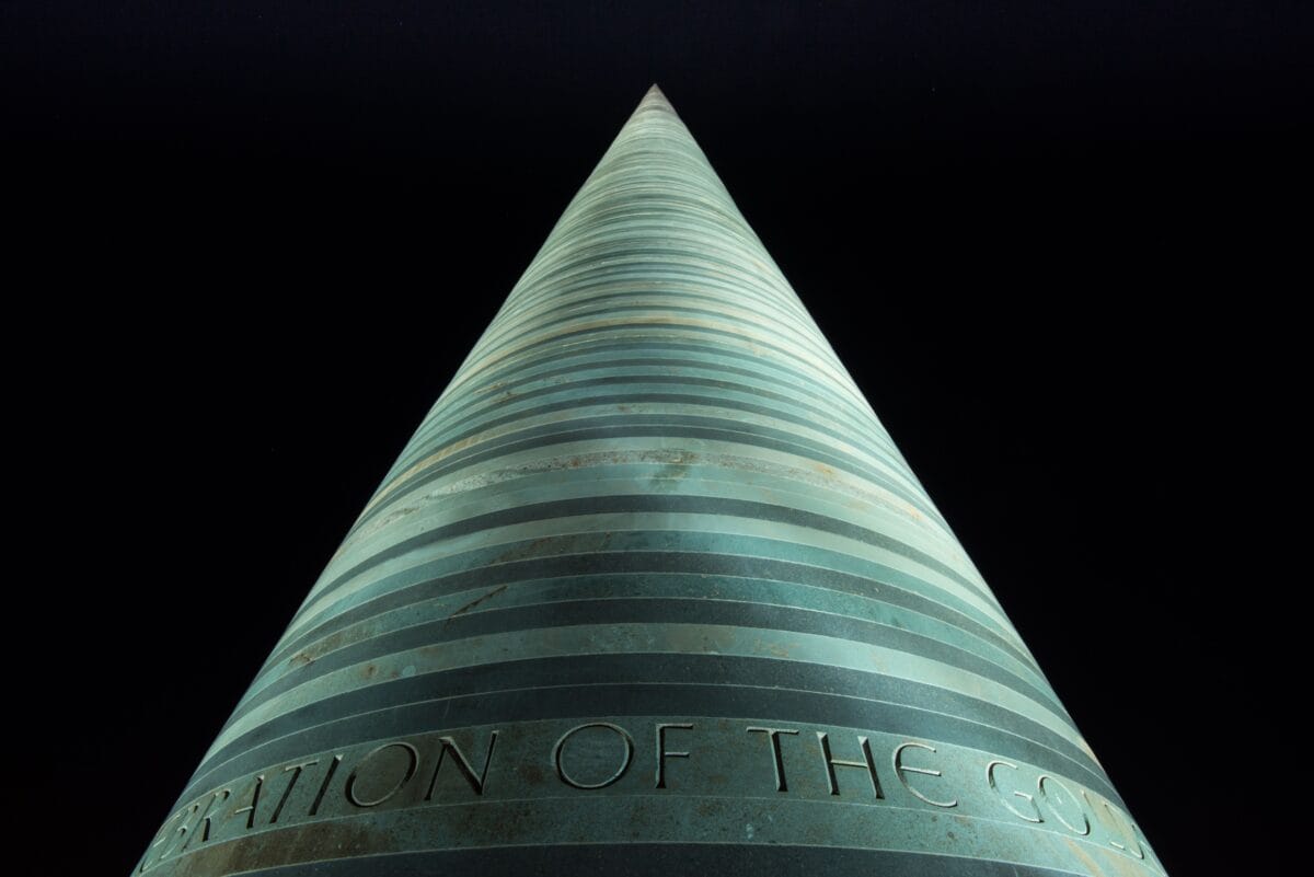 The Golden Jubilee Needle on Albert Pier, St. Helier Harbour