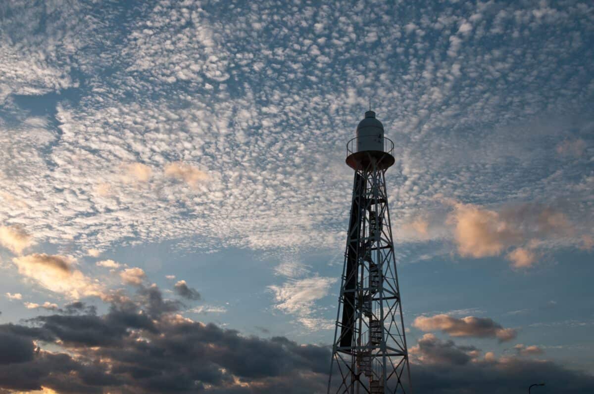 Sunset at La Greve D'Azette Lighthouse, La Greve D'Azette
