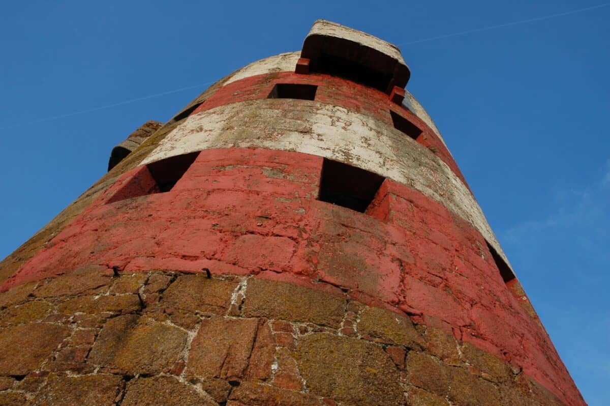 Martello Tower on Ouaisné Common, Ouaisné Bay, St. Brelade