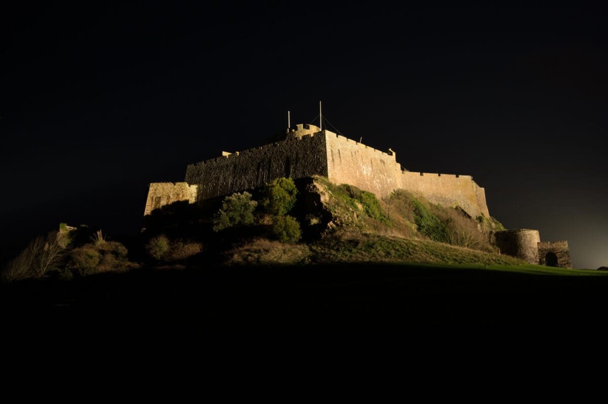 Lit Mont Orgueil Castle, (Gorey Castle), Castle Green, Gorey