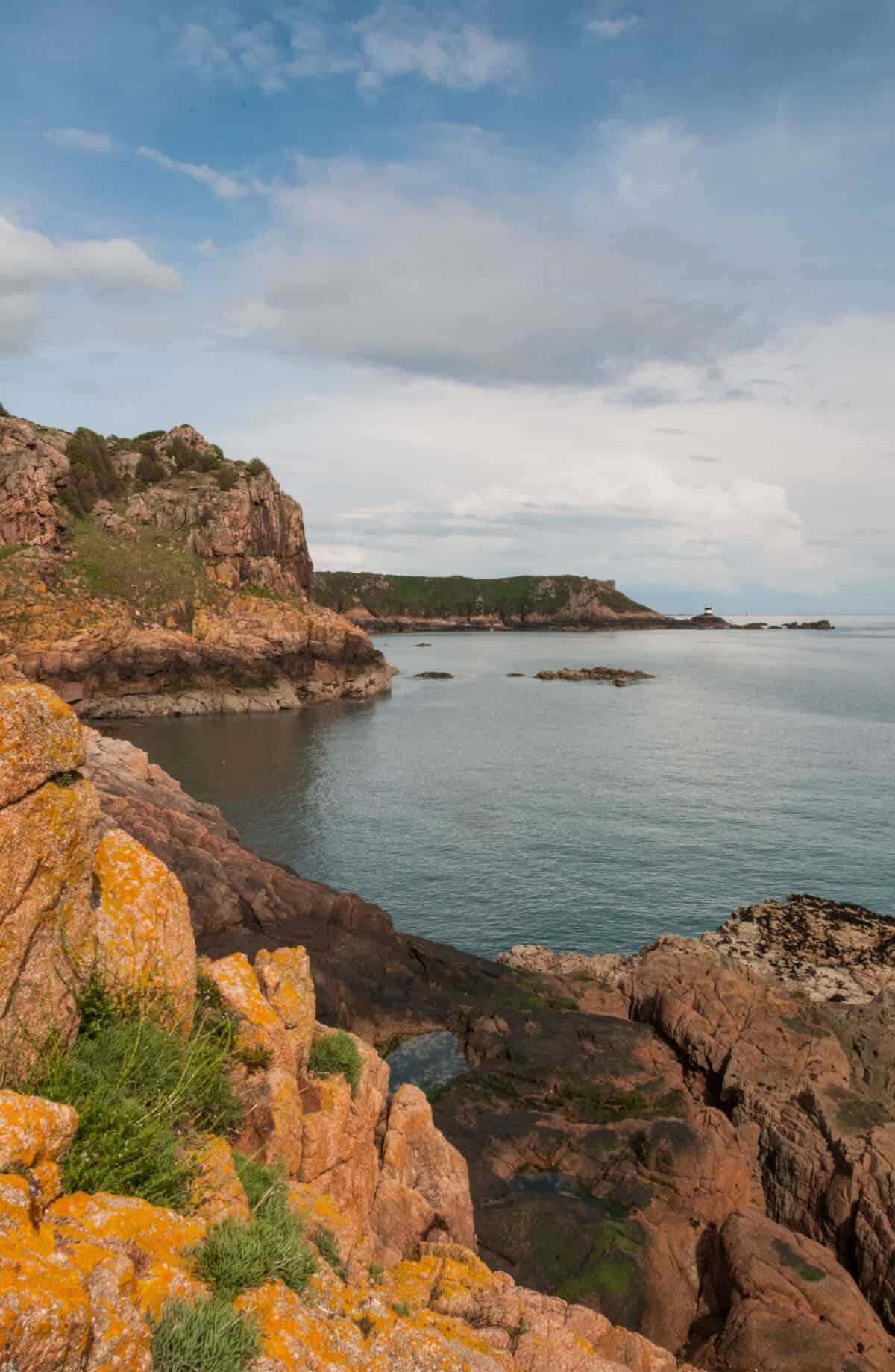 To Noirmont from Le Fret Point Nature Reserve, Portelet Common