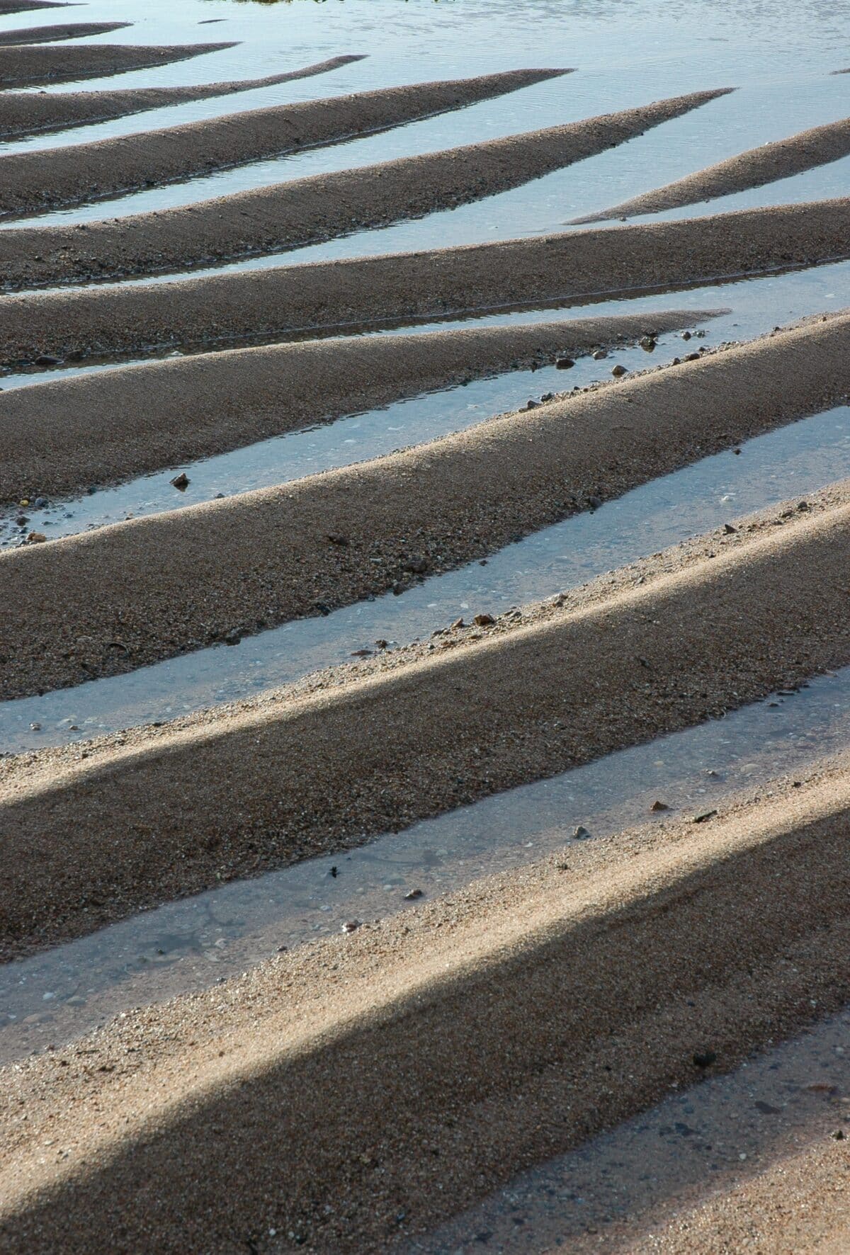 Sand patterns at Platte Rocque Point, Grouville, Jersey