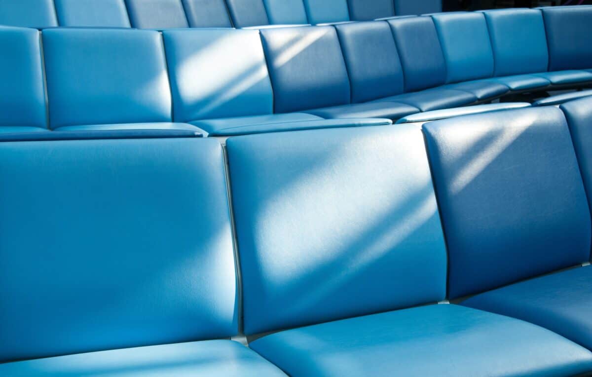 Sunlight on seating at Elizabeth Terminal,  St. Helier, Jersey