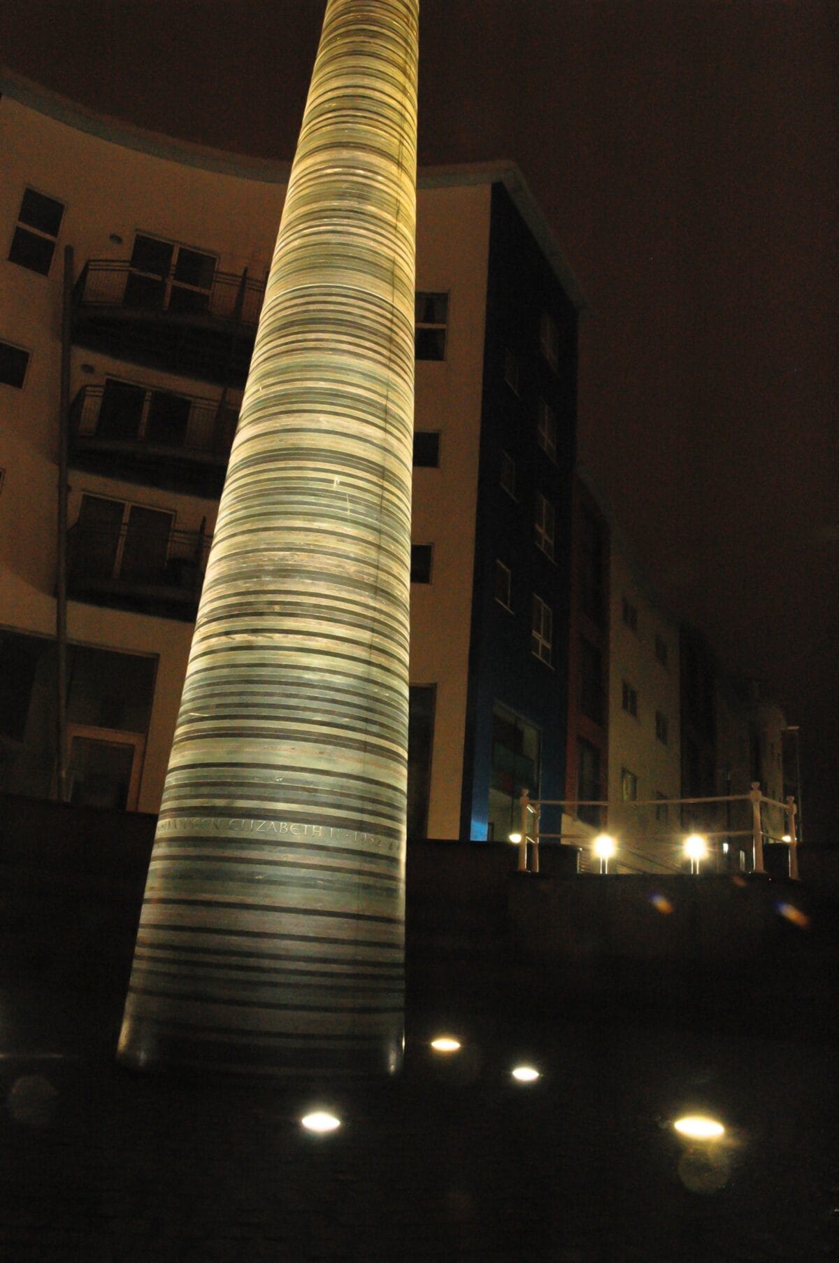 The Golden Jubilee Needle on Albert Pier, St. Helier Harbour